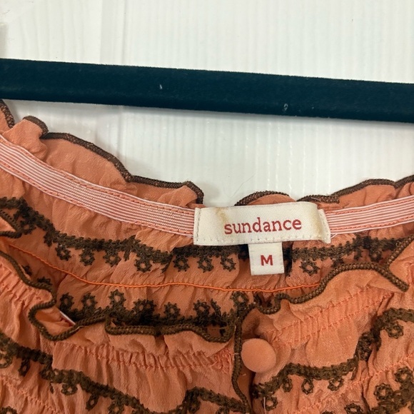 Sundance Silk Boho off the shoulder blouse Medium - Picture 2 of 3